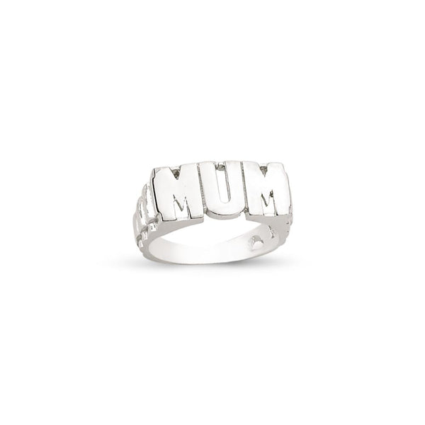 SILVER MUM RING