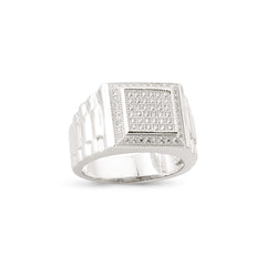 SILVER GENTS RING