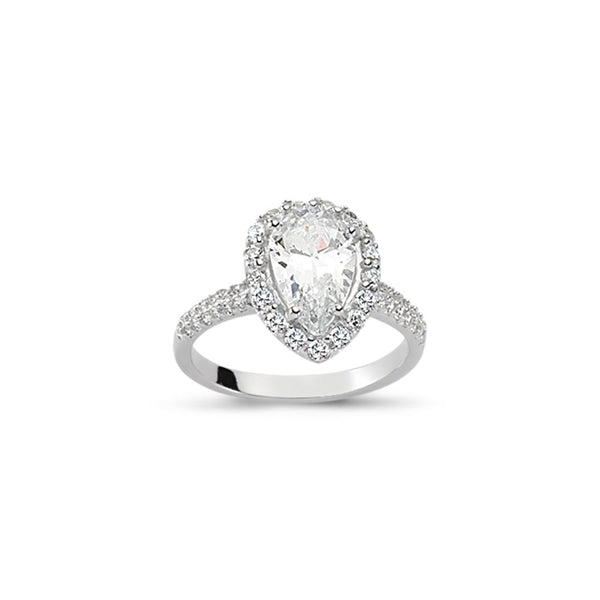 SILVER LADIES RING