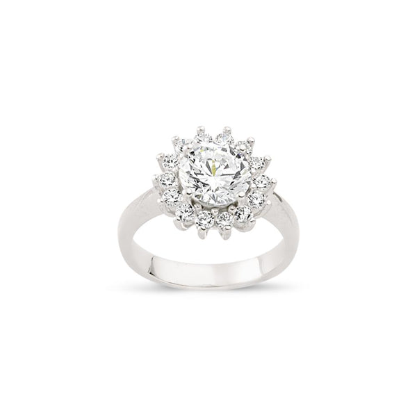 SILVER LADIES RING