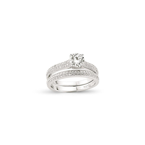 SILVER LADIES RING