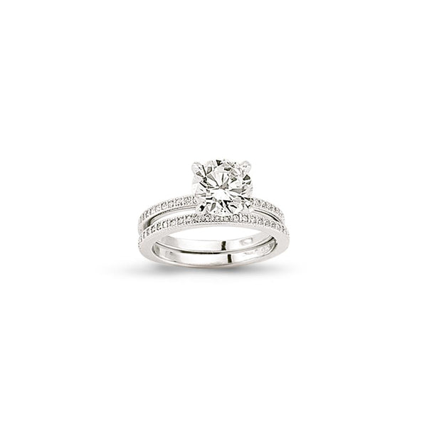 SILVER LADIES RING
