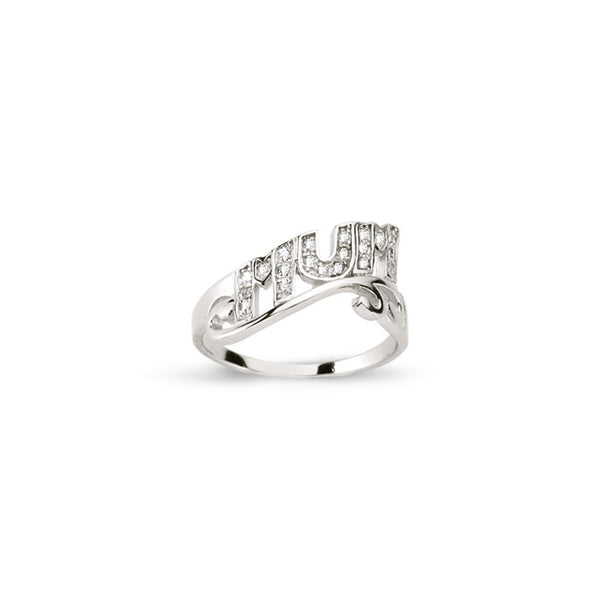 SILVER MUM RING