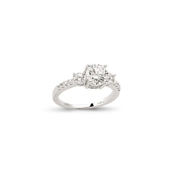 SILVER LADIES RING