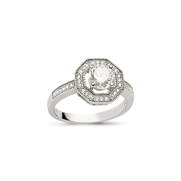 SILVER LADIES RING