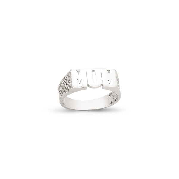 SILVER MUM RING