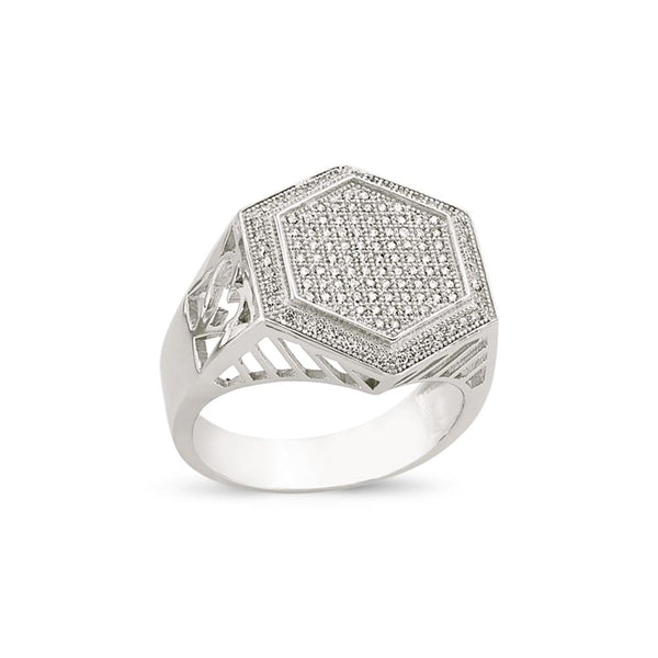 SILVER GENTS RING