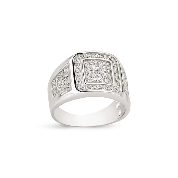 SILVER GENTS RING