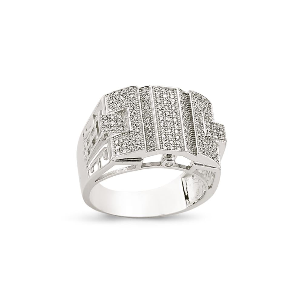SILVER GENTS RING