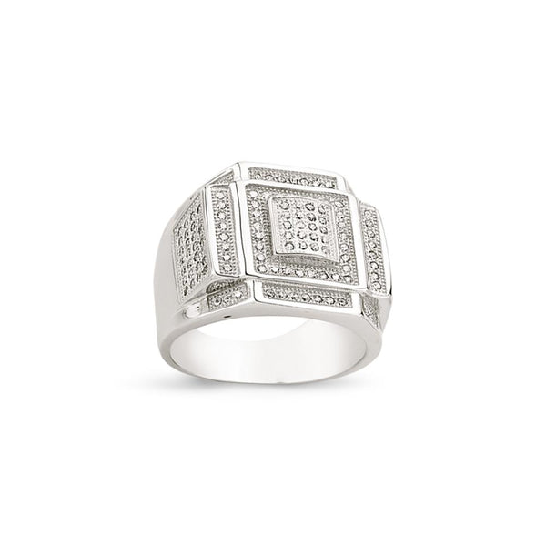 SILVER GENTS RING