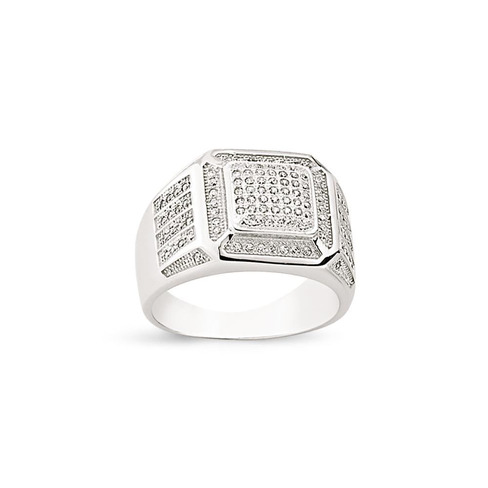 SILVER GENTS RING