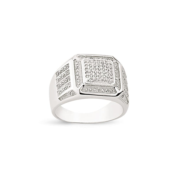 SILVER GENTS RING