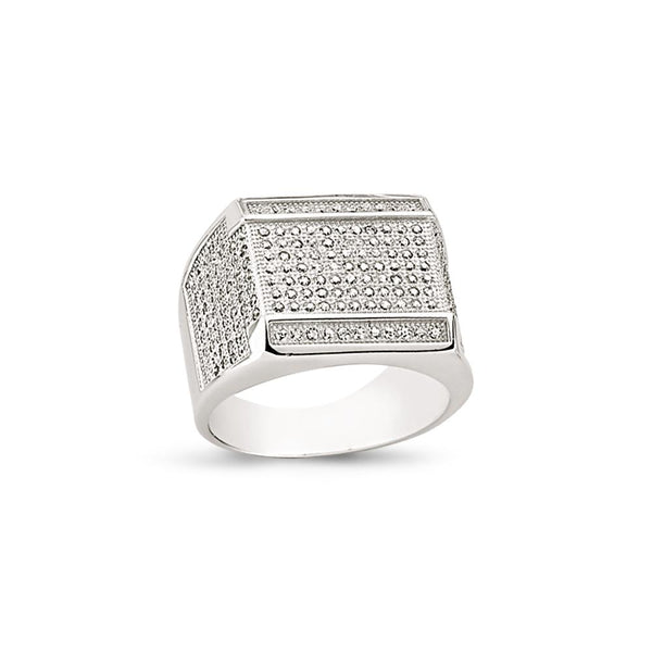 SILVER GENTS RING