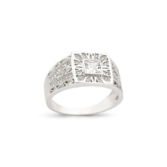 SILVER GENTS RING